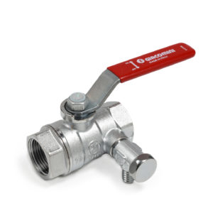 Gul = Hanen med aftap, som man kan få skiftet for 300 kr